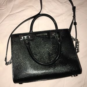 Black Leather Michael Kors Purse